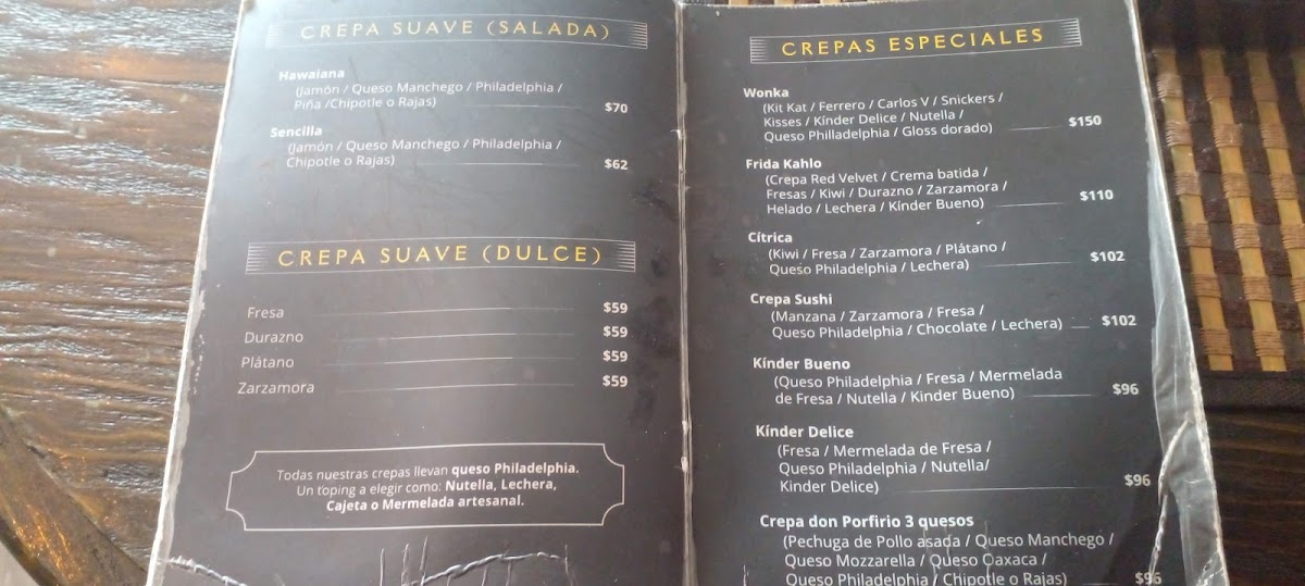 La Poción de Amor Menu - Image 5